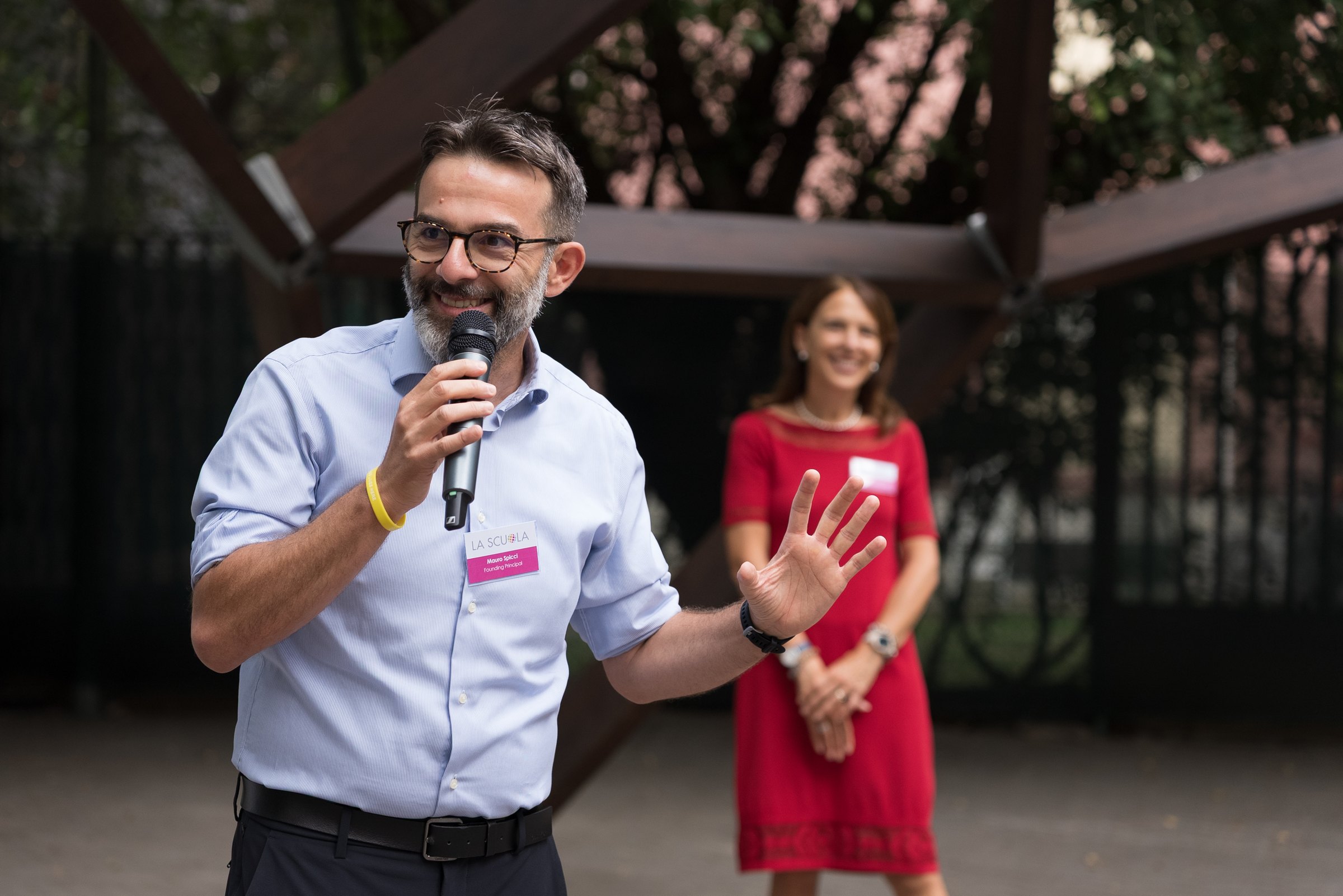 Speaking at the opening of La Scuola International School Milano